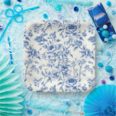 Assiettes En Carton Chinoiserie Floral  (Fête)