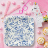 Assiettes En Carton Chinoiserie Floral  (Fête)