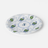 Assiettes En Carton Chinoiserie Ginger Jars Noël Monogramme (Angle)