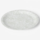 Assiettes En Carton Chinoiserie Green Sage Peony Mariage (Angle)