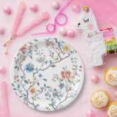 Assiettes En Carton Chinoiserie Motif aquarelle (Fête)