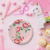 Assiettes En Carton Chinoiserie rose et rouge (Fête)