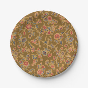 Assiettes En Carton Chintz Fleur Classique Joli Design Floral Doux