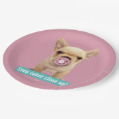 Assiettes En Carton Chiot mignon avec la tétine (Angle)