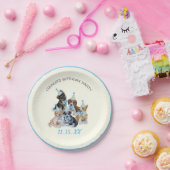 Assiettes En Carton Chiot pur | Chiens Thème Anniversaire Fournitures (Fête)