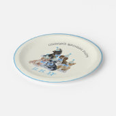 Assiettes En Carton Chiot pur | Chiens Thème Anniversaire Fournitures (Angle)