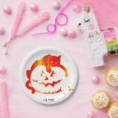 Assiettes En Carton chiot rouge "Platter Citrouille" (Fête)