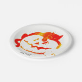 Assiettes En Carton chiot rouge "Platter Citrouille" (Angle)