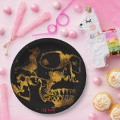 Assiettes En Carton chiot rouge "Plattre d'or" (Fête)