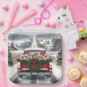 Assiettes En Carton Chiots de Noël Golden Retriever (Fête)