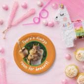 Assiettes En Carton Chipmunk Mangant Marshmallow (Fête)