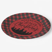Assiettes En Carton Chisholm Modern Scottish Clan Tartan Christmas (Angle)