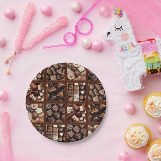Assiettes En Carton chocolat (Fête)