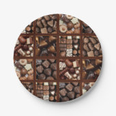 Assiettes En Carton chocolat (Devant)