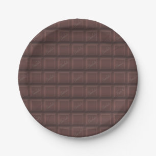 Assiettes En Carton chocolat au lait