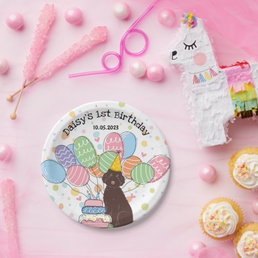 Assiettes En Carton Chocolat Aussiedoodé Anniversaire Plaques papier d (Fête)