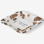 Assiettes En Carton Chocolat Brown crémeux Vache Imprimer Animal Anniv (Angulaire)