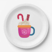 Assiettes En Carton Chocolat chaud (Devant)