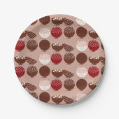 Assiettes En Carton Chocolat Chaud Bombe nourriture (Devant)