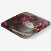 Assiettes En Carton Chocolat chaud de décembre (Angulaire)