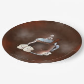 Assiettes En Carton Chocolat chaud de Kawaii et Marshmallows (Angle)