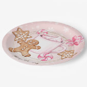 Assiettes En Carton Chocolat chaud Noël fête Plaque en papier (Angle)