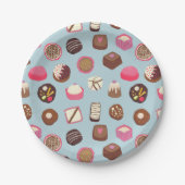Assiettes En Carton Chocolat confiserie (Devant)