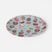 Assiettes En Carton Chocolat confiserie (Angle)