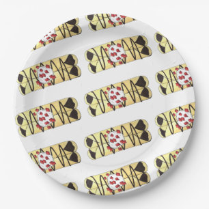 Assiettes En Carton Chocolat Crêpe Pancake France Cuisine Française Cr