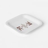 Assiettes En Carton Chocolat drôle (Angulaire)