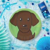 Assiettes En Carton chocolat lab nouveau dessin animé deuxième (Fête)