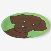 Assiettes En Carton chocolat lab nouveau dessin animé deuxième (Angle)