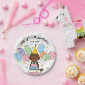 Assiettes En Carton Chocolat Labradoodé Chien Plaques de papier d'anni (Fête)