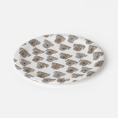 Assiettes En Carton Chocolat Labrador Retriever Chien Motif mignon (Angle)