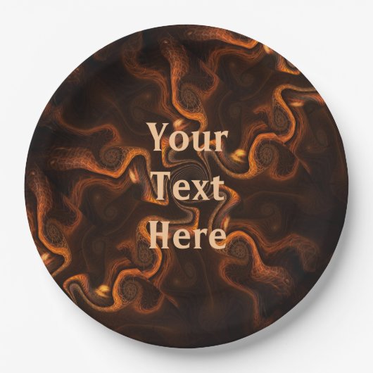 Assiettes En Carton Chocolat mexicain (Devant)