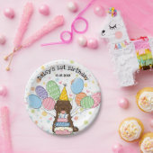 Assiettes En Carton Chocolat Tuxedo Cockapoo Cavapoo Chien Anniversair (Fête)