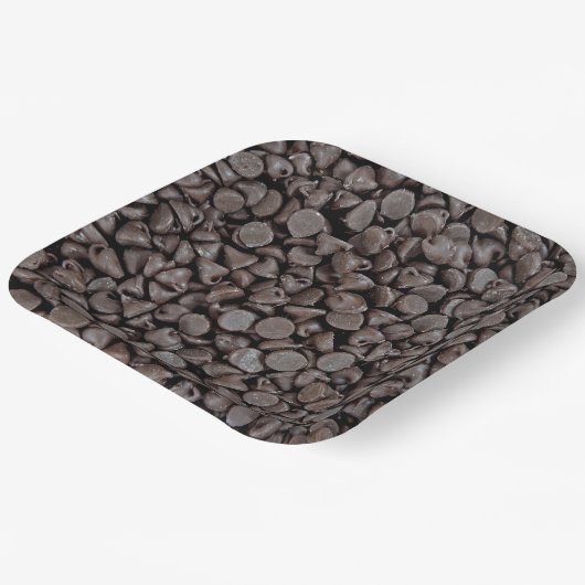 Assiettes En Carton Chocolate Chips Collection (Angulaire)