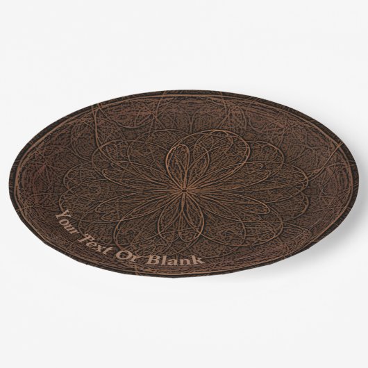 Assiettes En Carton Chocolate icing (Angle)