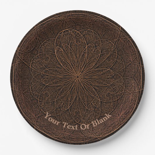 Assiettes En Carton Chocolate icing (Devant)