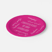 Assiettes En Carton CHOISISSEZ VOTRE Fête de graduation COULEUR Noms r (Angle)