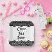 Assiettes En Carton Choisissez votre poison (Fête)
