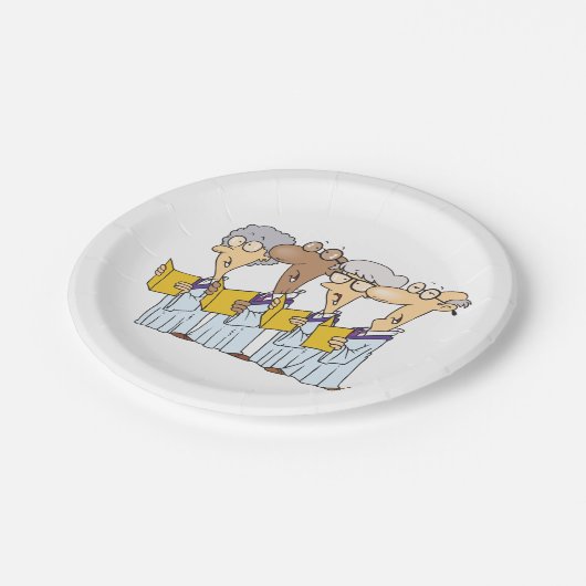 Assiettes En Carton Chorale de l'Église (Angle)