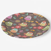 Assiettes En Carton Chouette Brown (Angle)