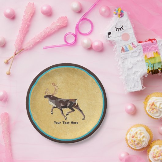 Assiettes En Carton Chouette d'art populaire nordique (Fête)