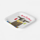 Assiettes En Carton Chouette de Noël (Angulaire)