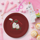 Assiettes En Carton Chouette de Noël Be Accueil mignonne (Fête)