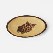 Assiettes En Carton Chouette du cône de pin (Angle)