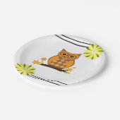 Assiettes En Carton Chouette en plaque de papier (Angle)