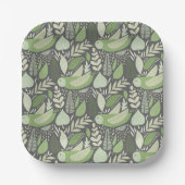 Assiettes En Carton Chouette Et Nature (Recto)