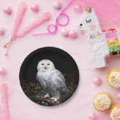 Assiettes En Carton Chouette hivernale majestueuse (Fête)